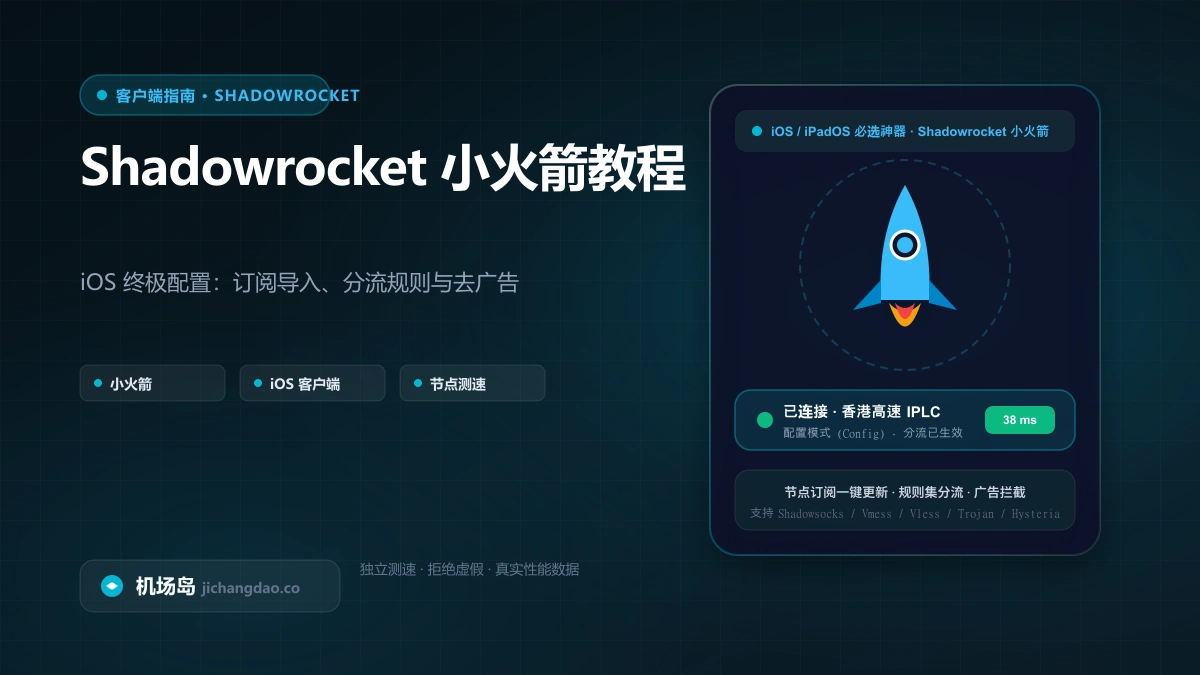 iOS 翻墙客户端怎么选？Shadowrocket / Loon / Stash 深度横评与配置
